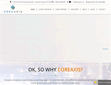 Tablet Screenshot of coreaxis.com